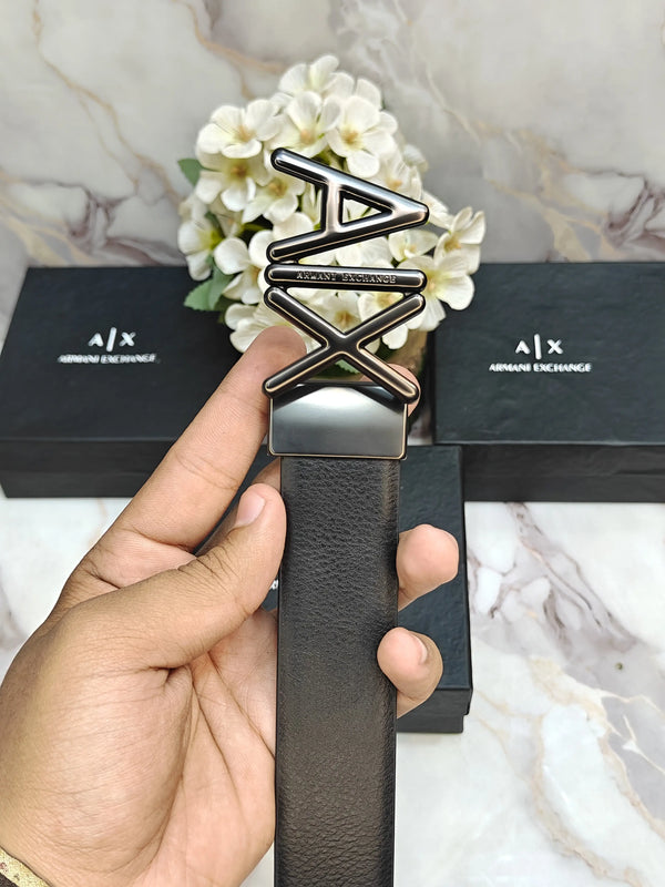 AX ARMANI EXCHANGE PREMIUM QUALITY REVERSEABLE BELT WITH OG BOX