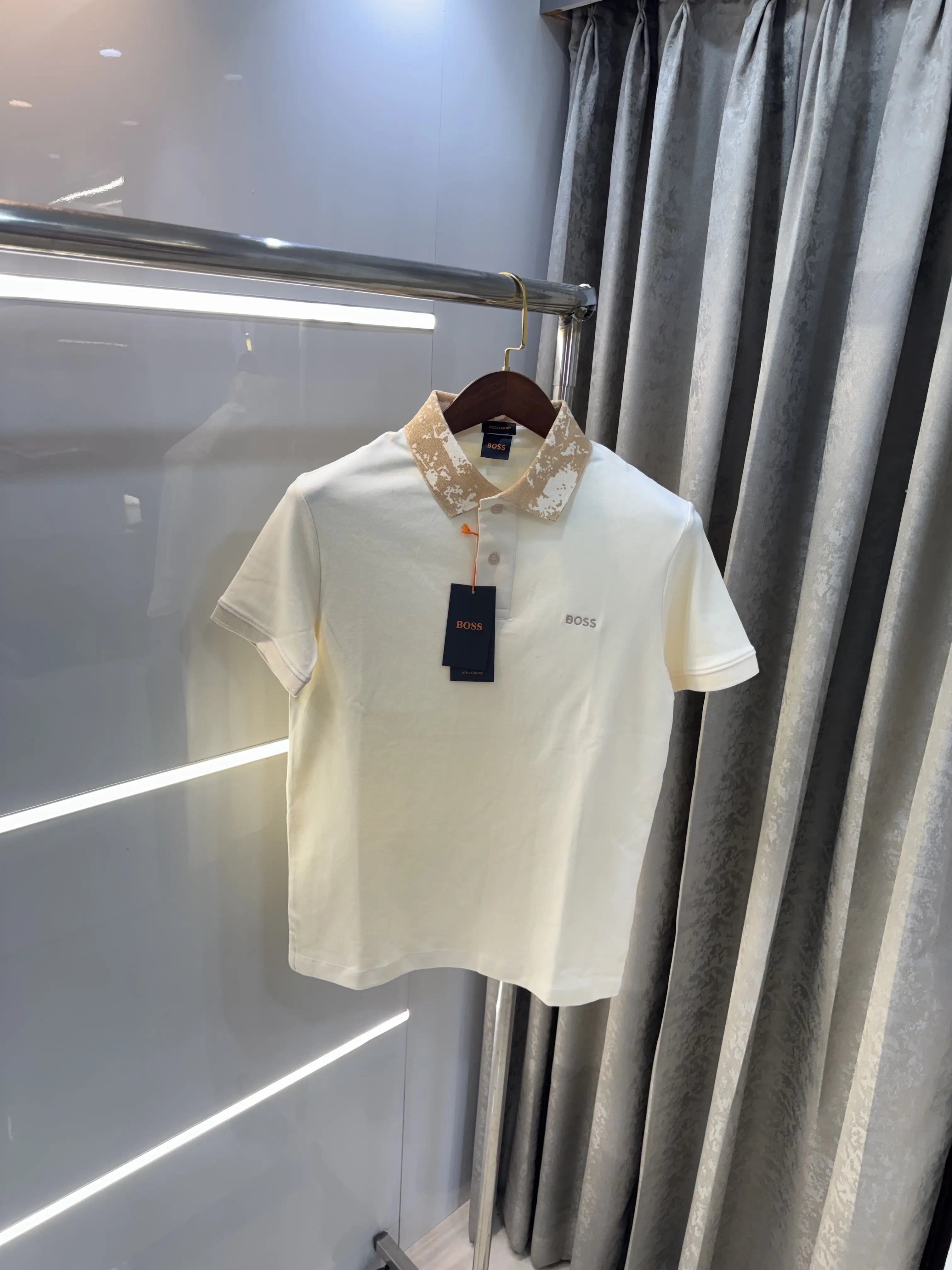 Hugo  Boss Cream Premium Polo T-shirt