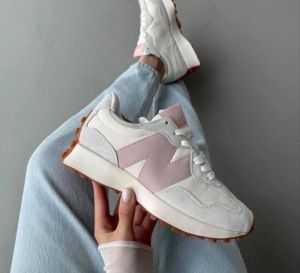 WMN NE.W BALANCE 327 GREY PINK WOMEN