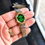 SWAROVSKI_GOLD_TT_GREEN