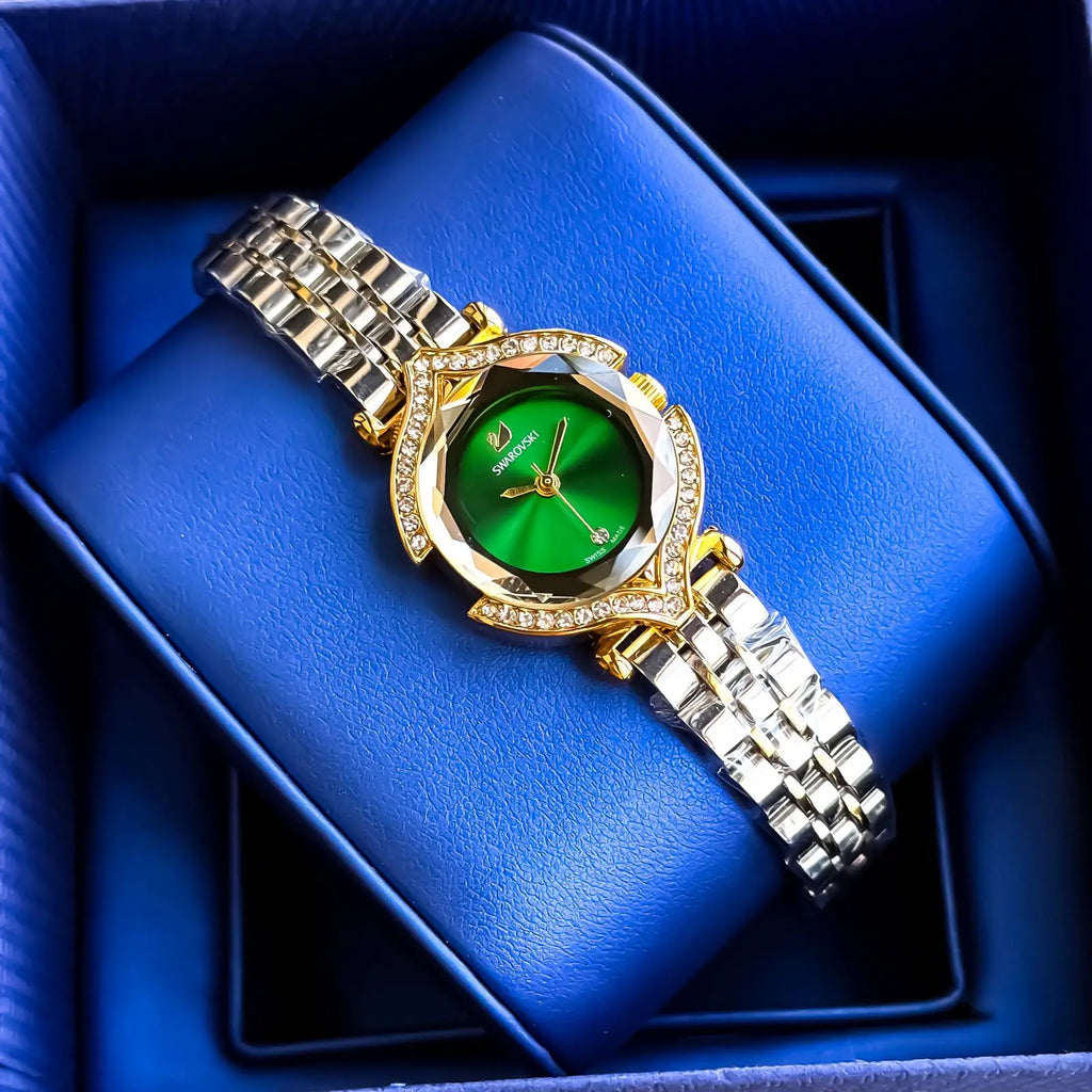 SWAROVSKI_GOLD_TT_GREEN