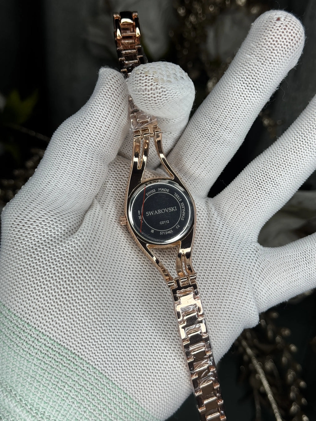 Swarovsk i Hyperbola Bangle Copper Brown Premium Watch