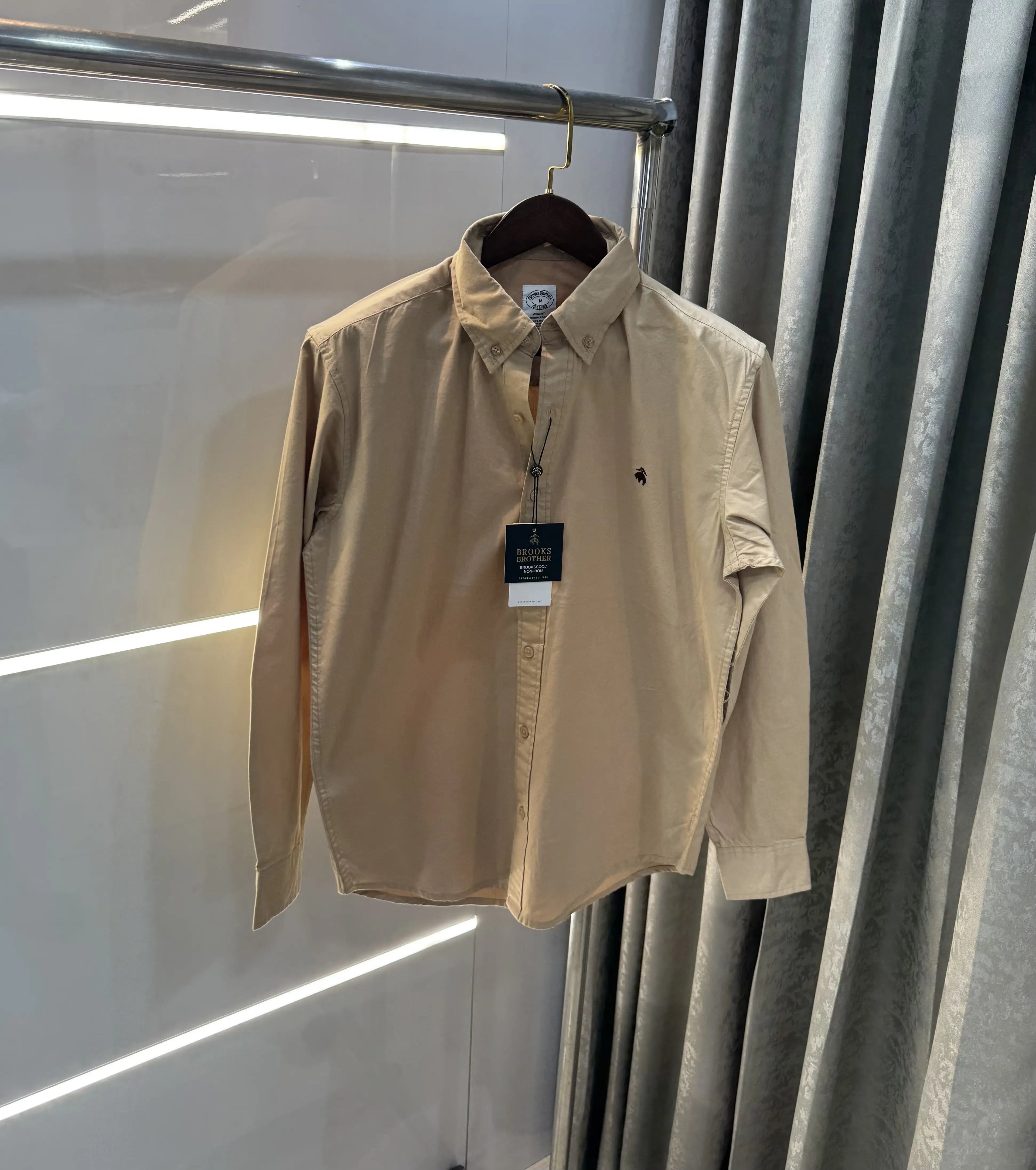 Brooks Brother Beige Oxford Premium Shirt
