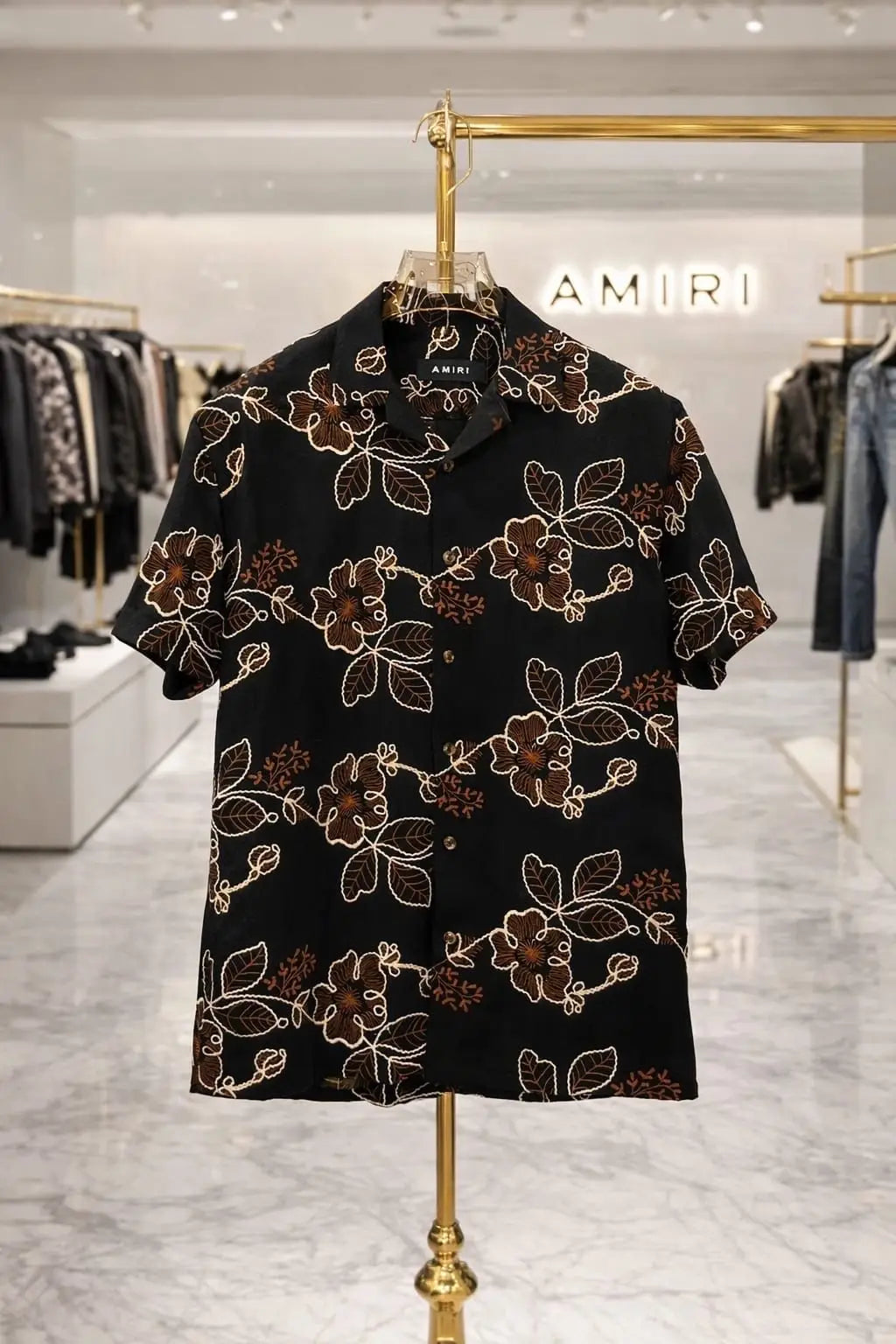 Amiri Black Designer Premium Shirt