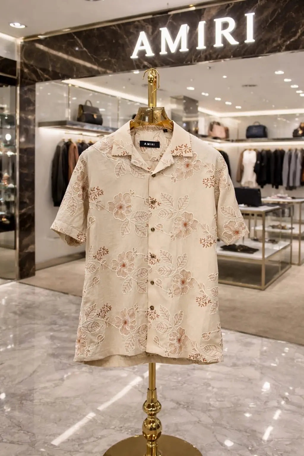 Amiri Cream Designer Premium Shirt