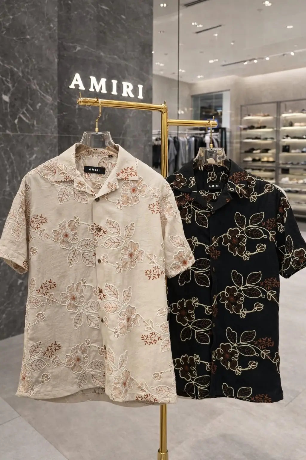 Amiri Cream Designer Premium Shirt