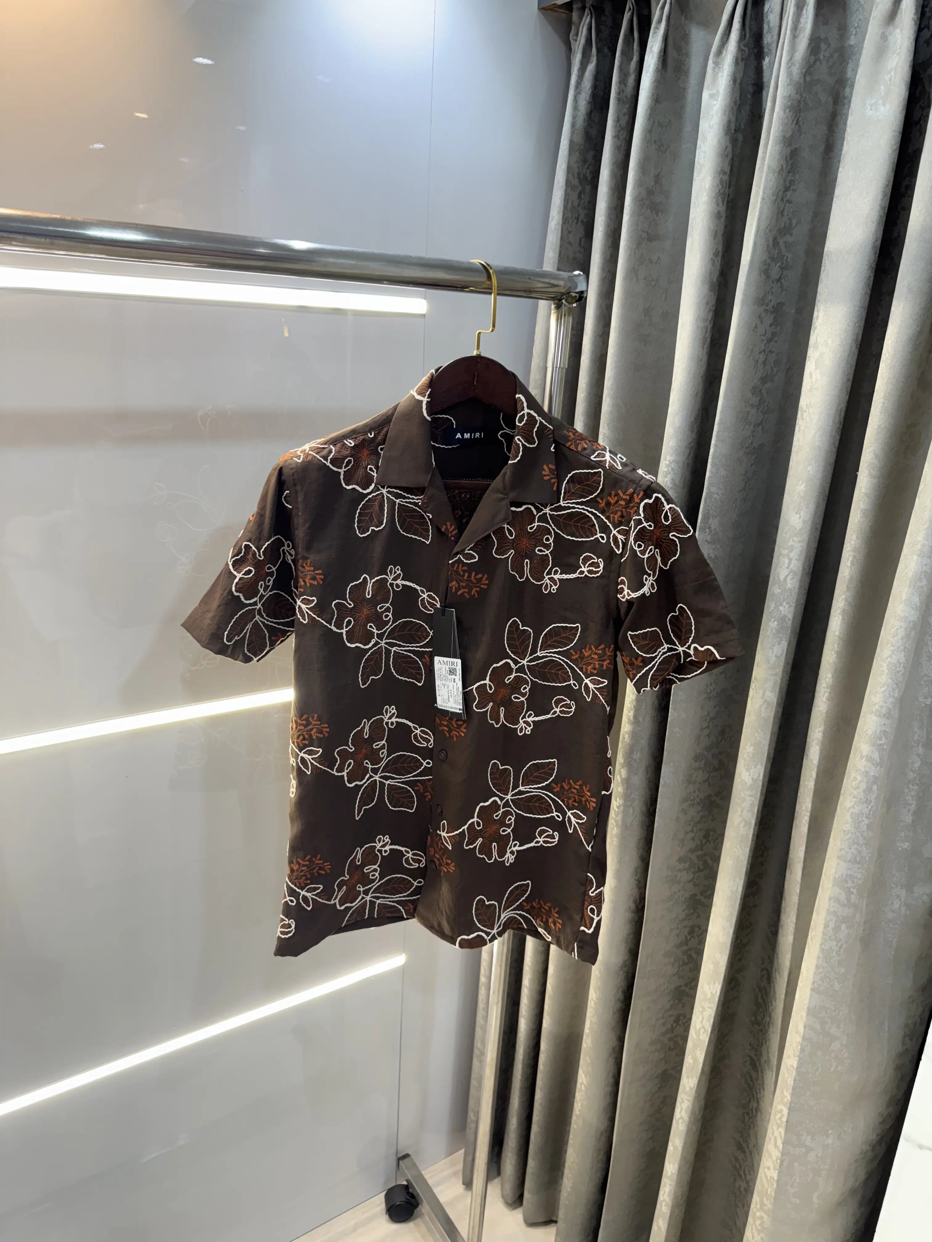 Amiri Brown Designer Premium Shirt Main image