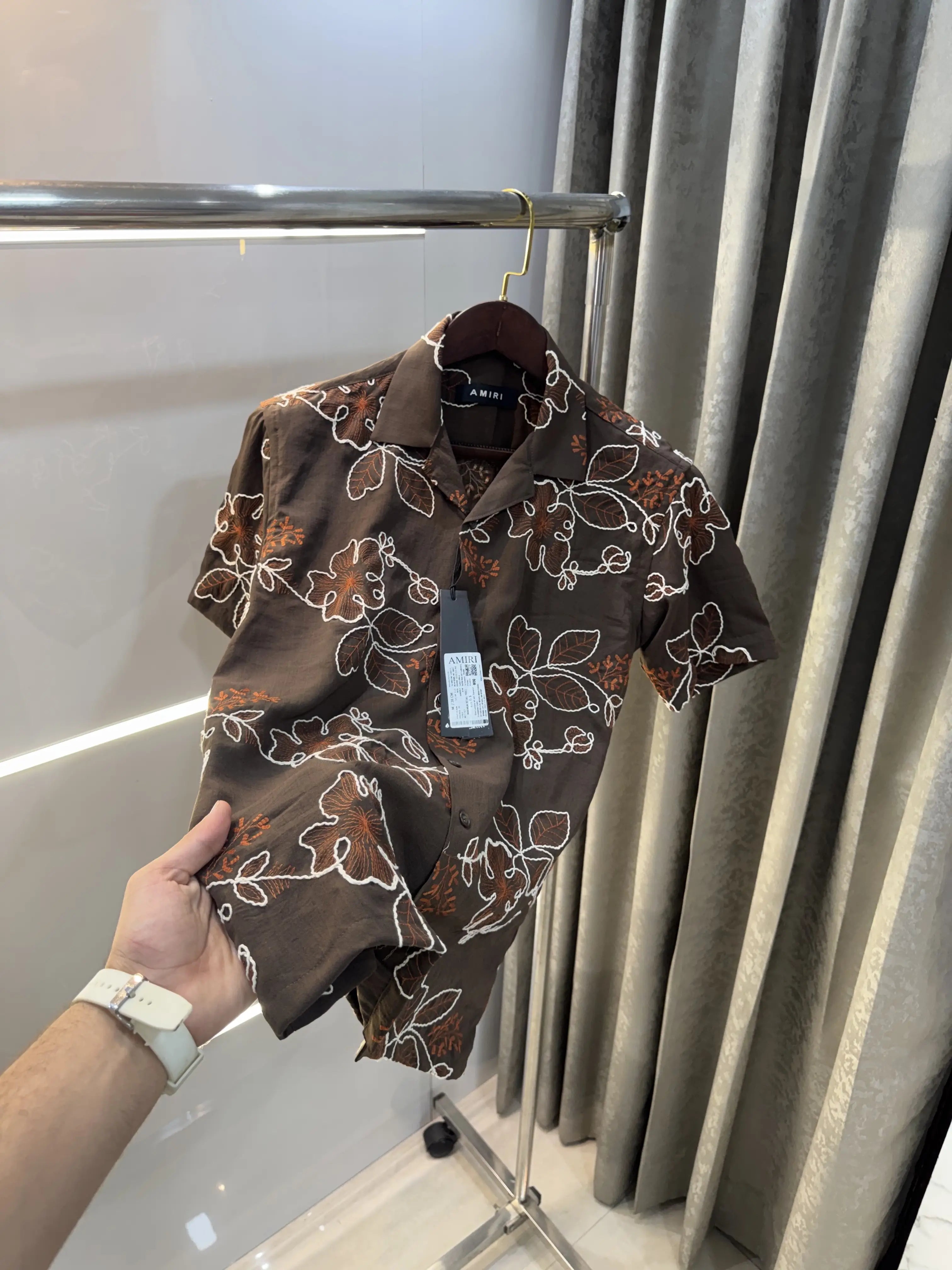 Amiri Brown Designer Premium Shirt Secondary image