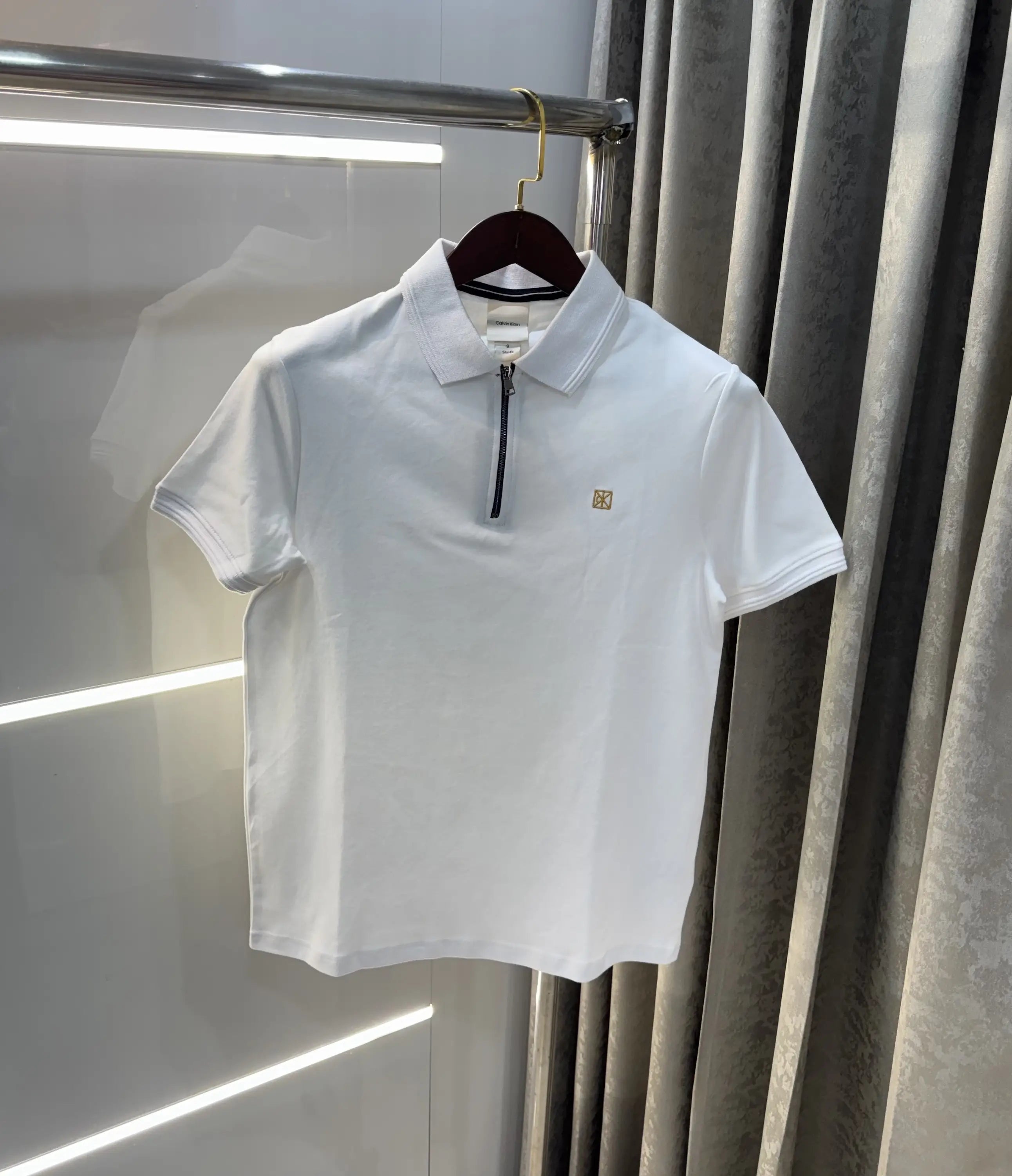 Calvin Klein White Logo Work Premium Polo T-Shirt Secondary image