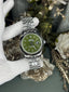 Seik o Datejust Silver Olive Premium Watch