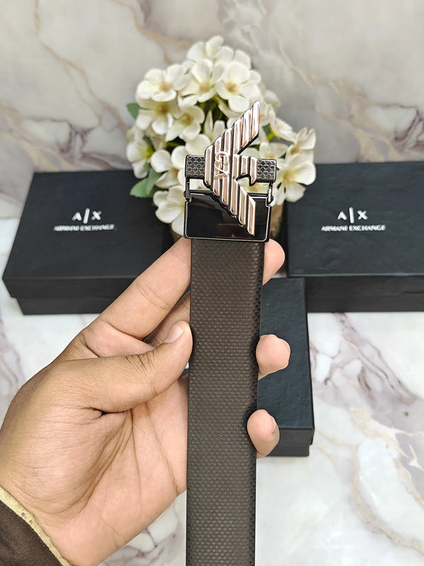 AX ARMANI EXCHANGE PREMIUM QUALITY REVERSEABLE BELT WITH OG BOX AX-121