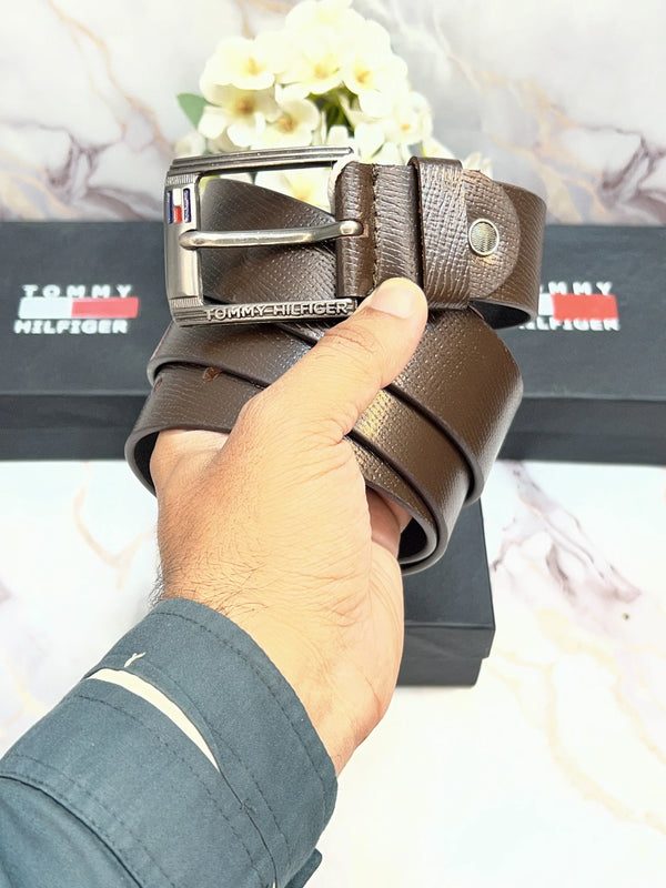 TOMMY PREMIUM QUALITY IMP LEATHER BELT WITH OG BOX TH-914