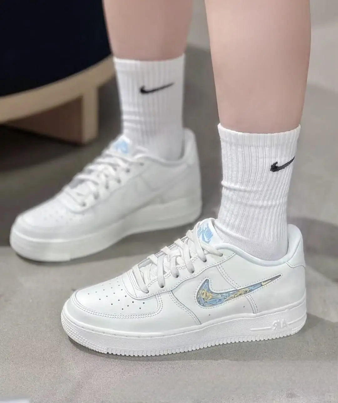 Nike AIRFORCE 1 LV8 3 SAIL CELESTINE BLUE YELLOW