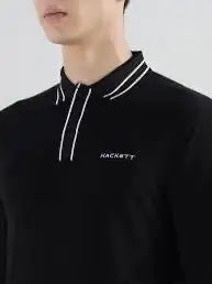 Hacket Black Logo Work Premium Polo T-Shirt Main image