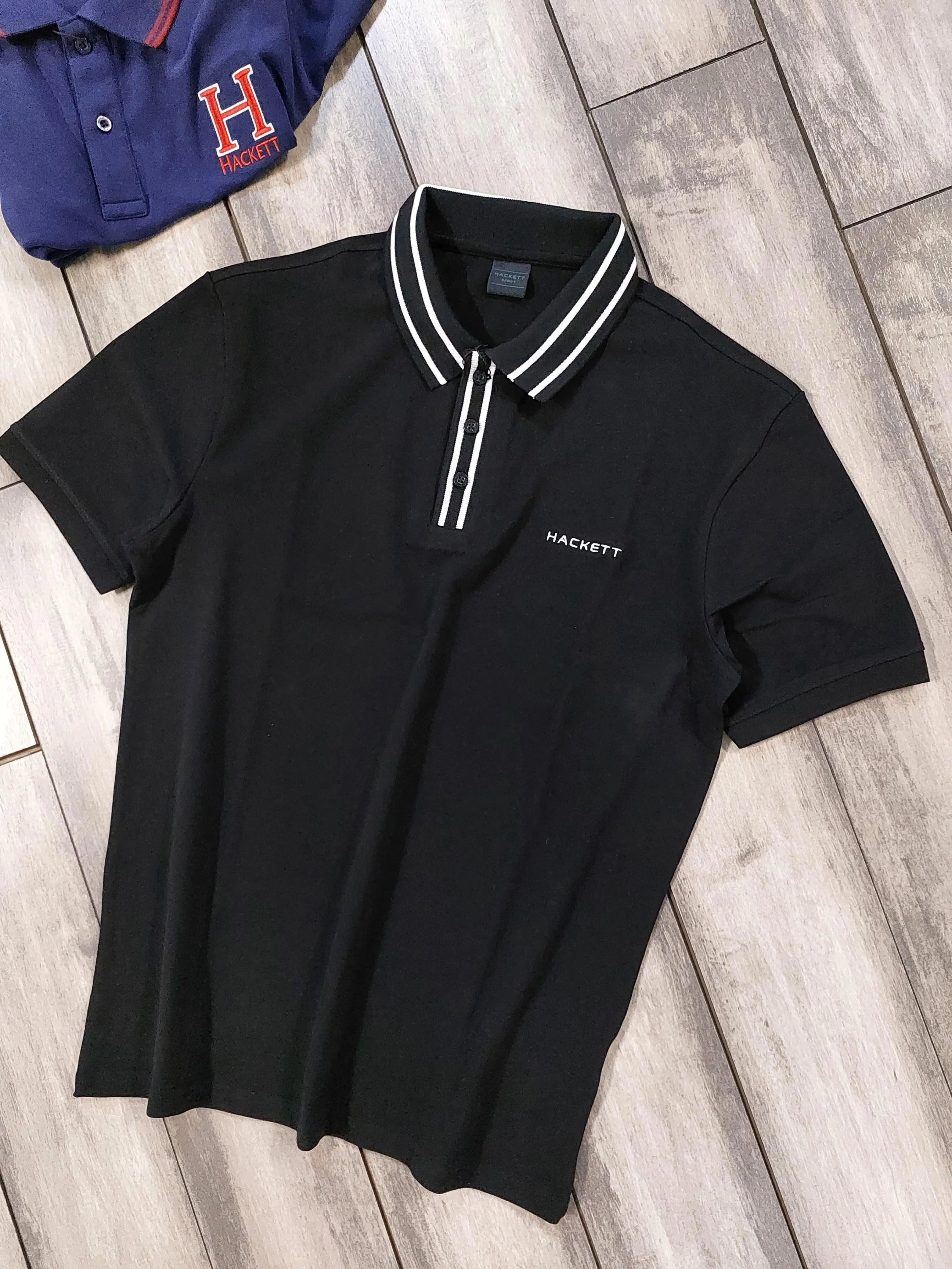 Hacket Black Logo Work Premium Polo T-Shirt Secondary image