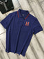 Hacket Petrol Blue Logo Work Premium Polo T-Shirt