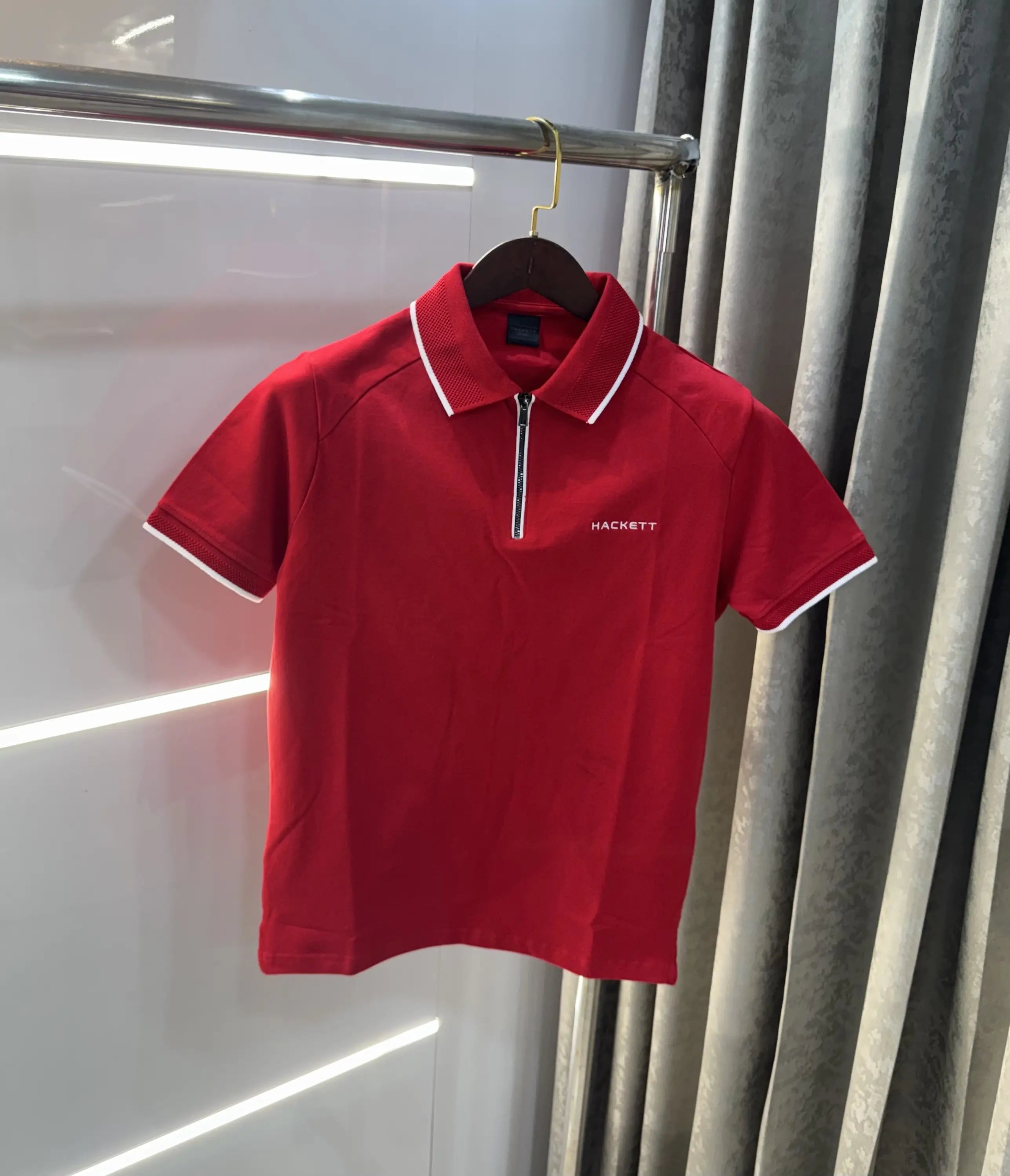 Hacket Red Logo Work Premium Polo T-Shirt Secondary image