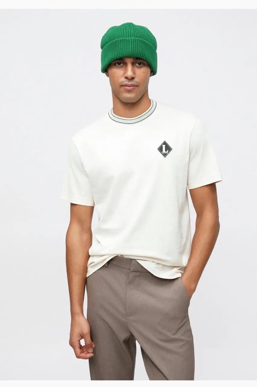 Lacost e White Logo Work Premium Polo T-Shirt Main image