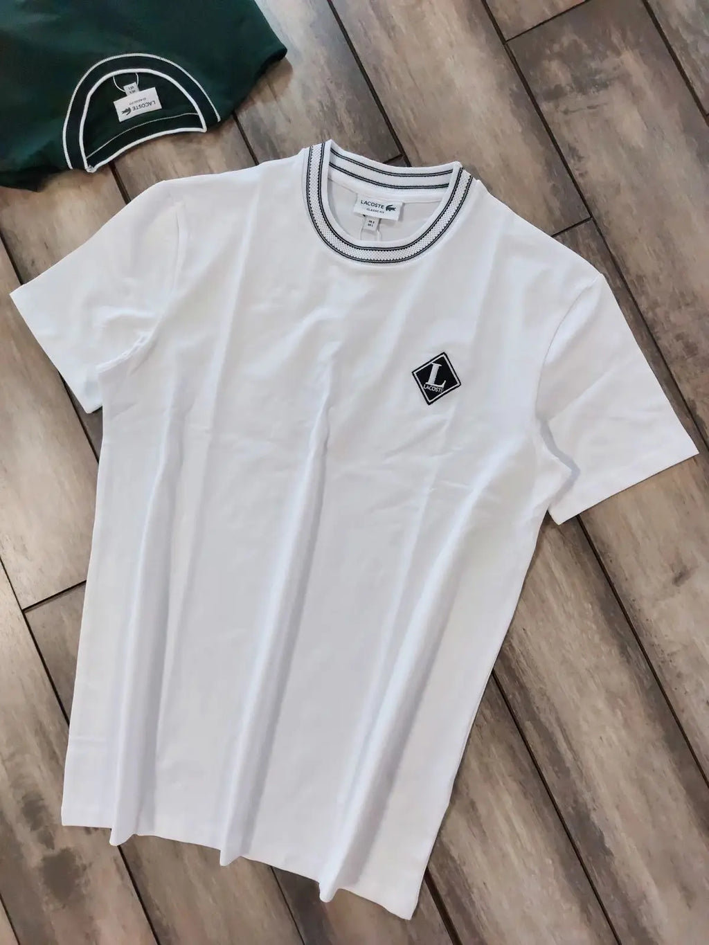 Lacost e White Logo Work Premium Polo T-Shirt