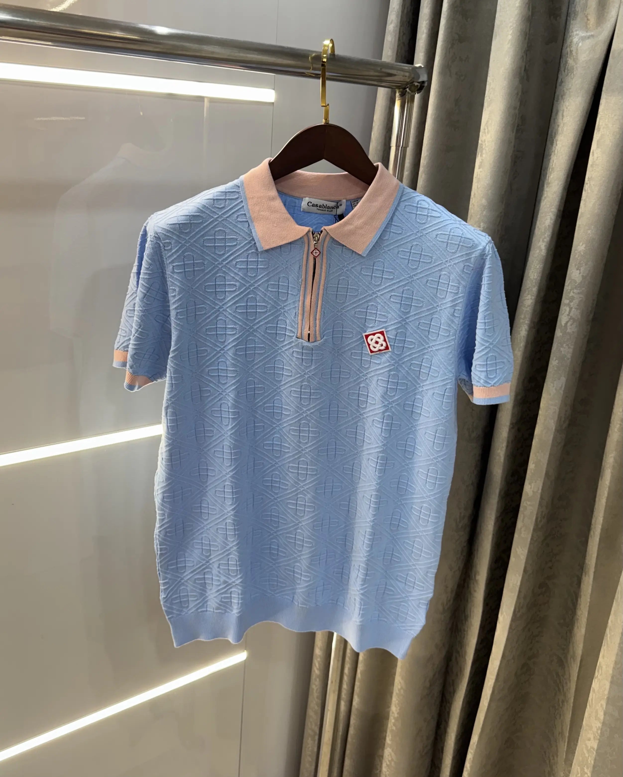 Casablanca Sky Blue Logo Work Imported T-Shirt