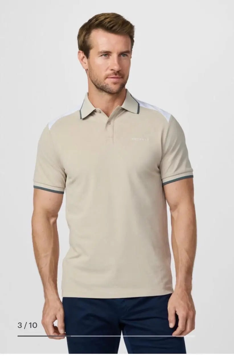 Hacket Cream Logo Work Premium Polo T-Shirt Main image