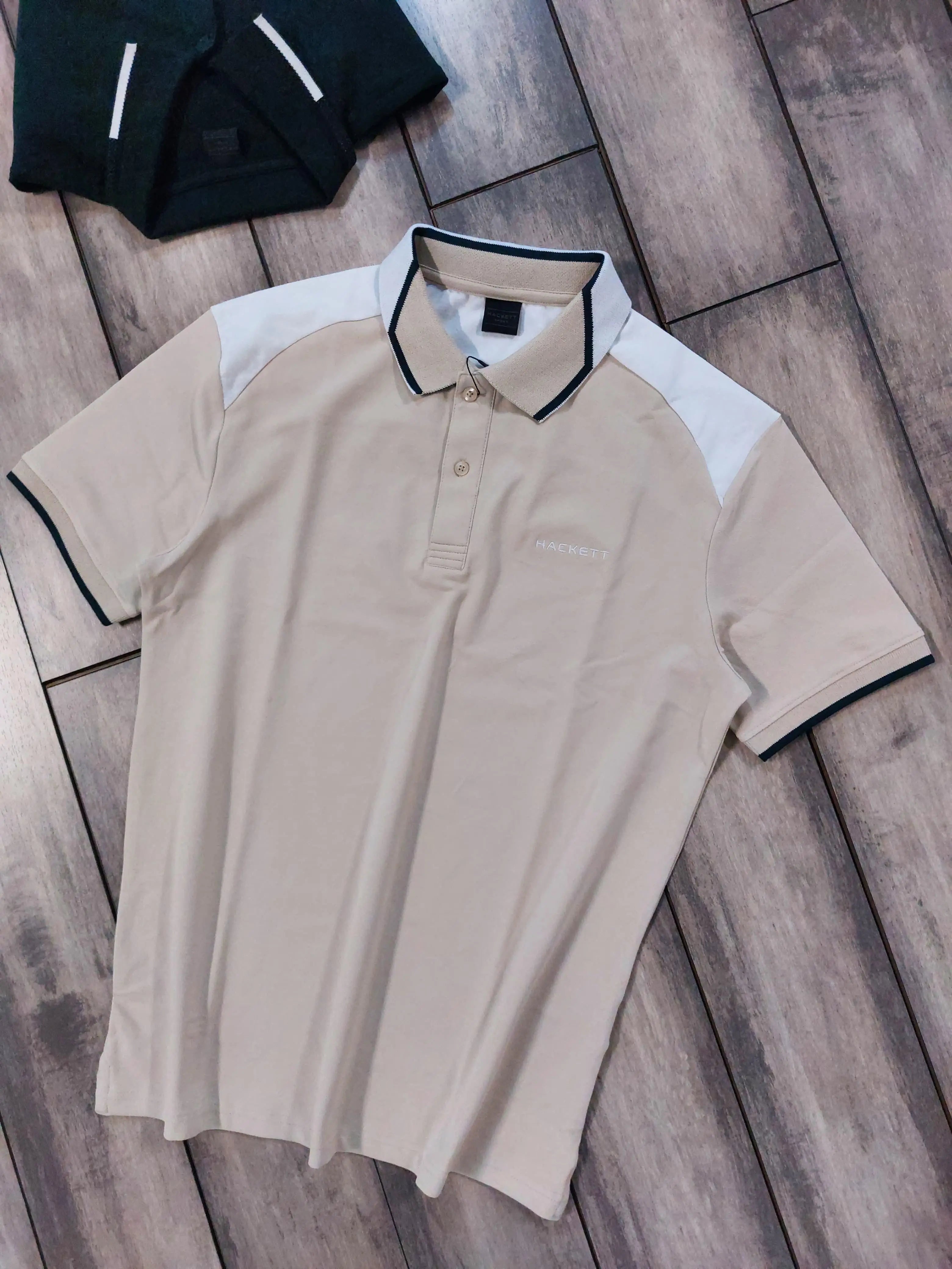 Hacket Cream Logo Work Premium Polo T-Shirt Secondary image