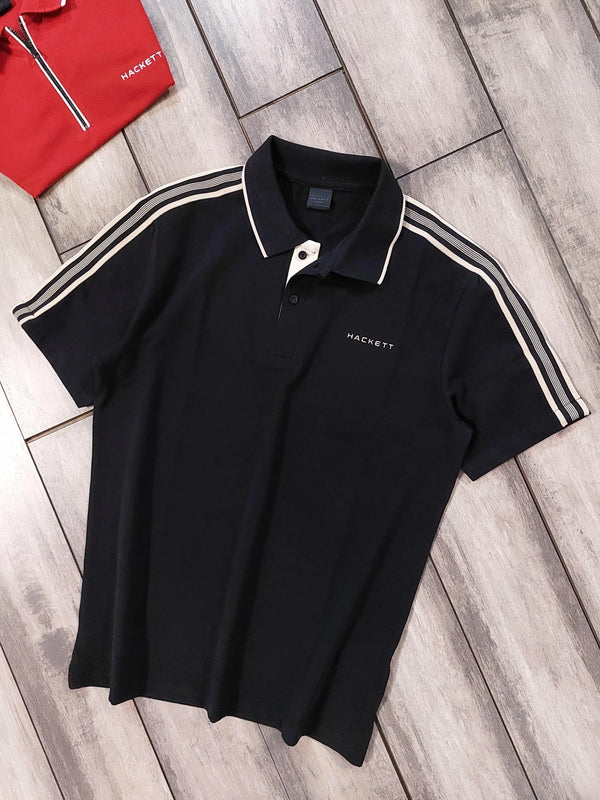 Hacket Black Logo Work Premium Polo T-Shirt