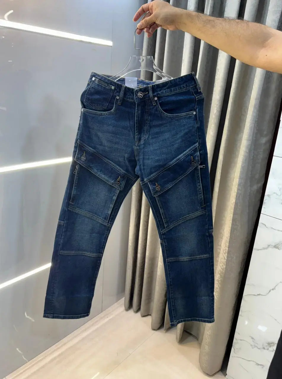 Balmain Paris Dark  Blue Imported Rider Denim