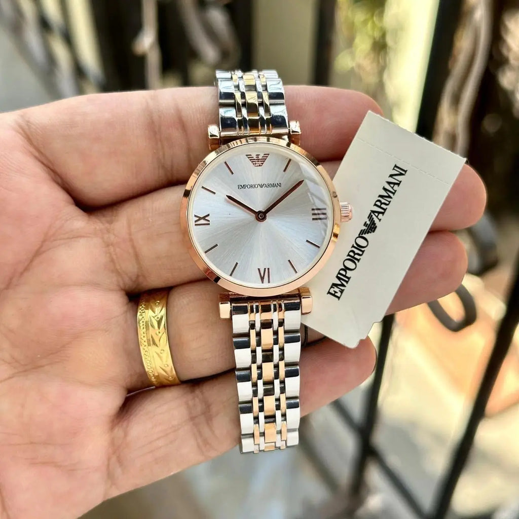 Empori_o Armani Two Tone White