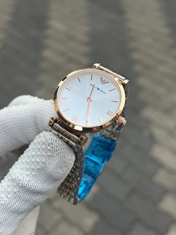 Empori_o Armani Two Tone White