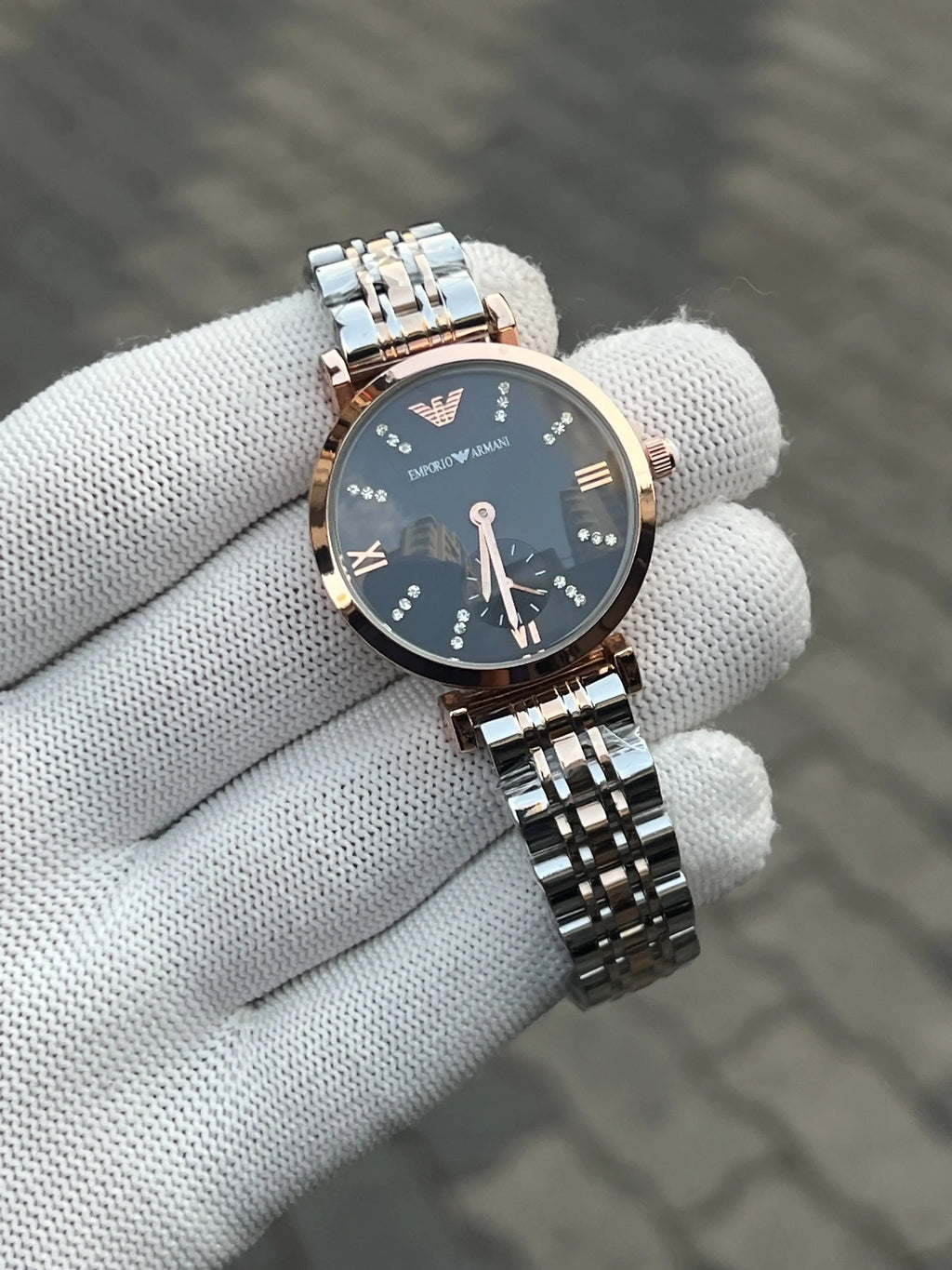 Empori_o Armani Two Tone Black