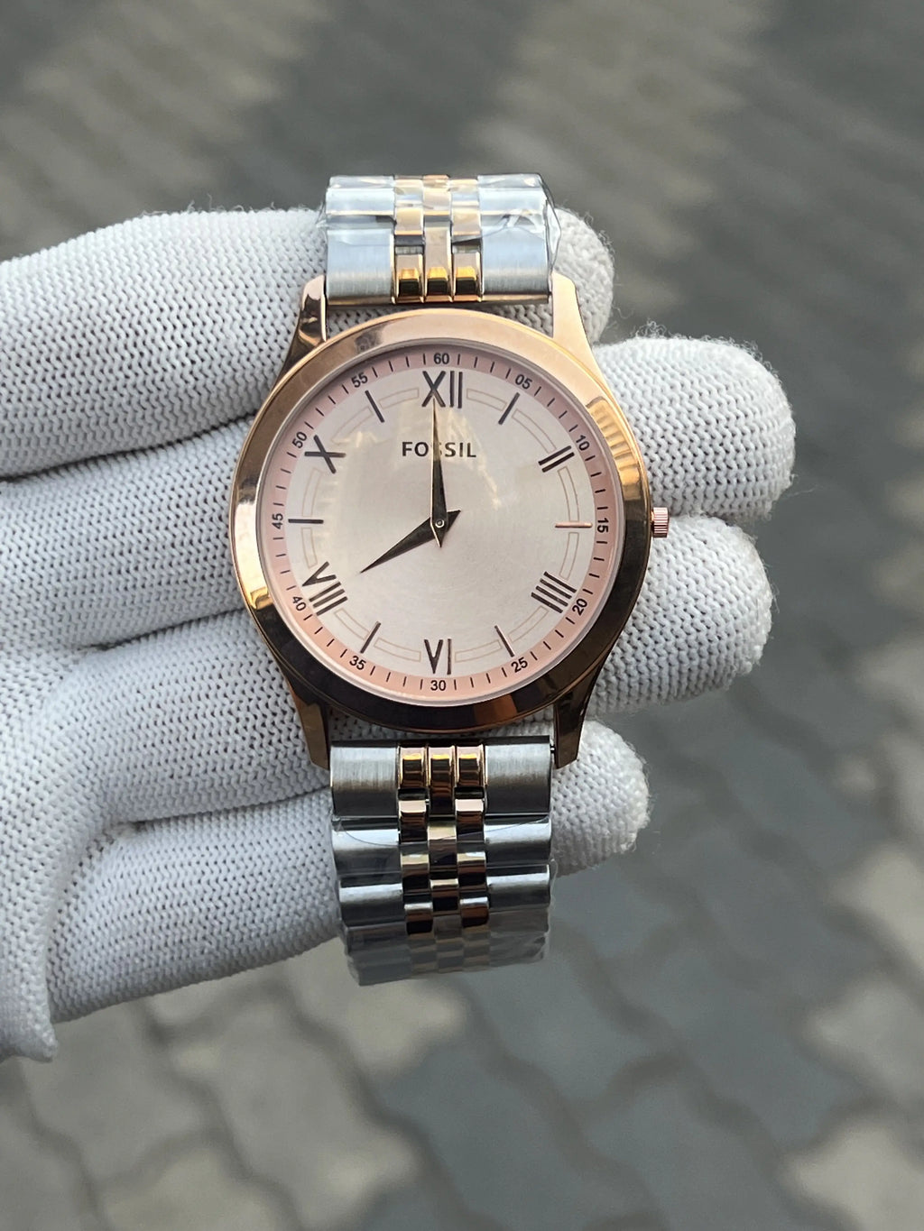 Fossi_l Slim Two Tone Brown