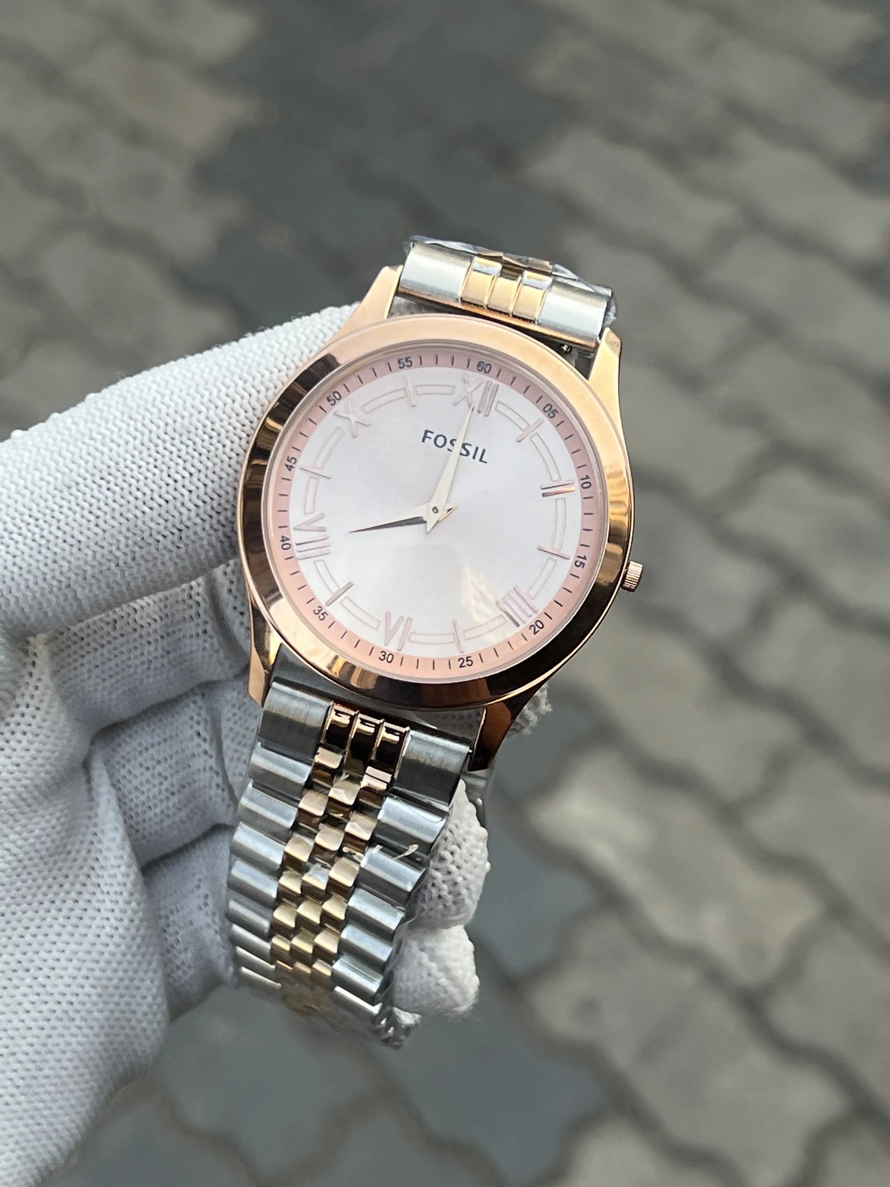 Fossi_l Slim Two Tone Brown