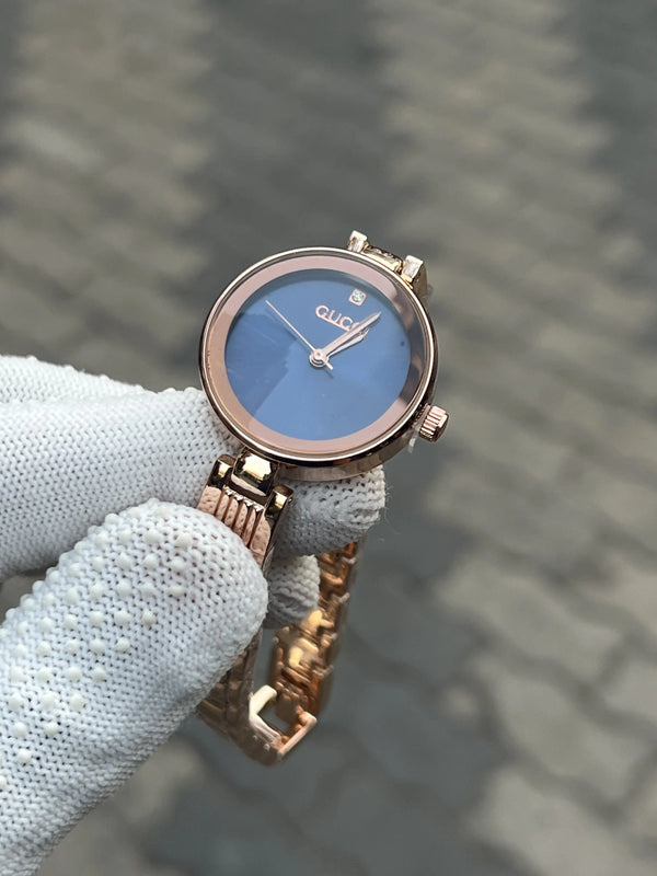 Gucc_i Rose Gold Blue