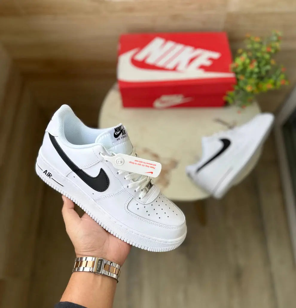 Nike_Air Force 1 Low White Black Mens Shoes