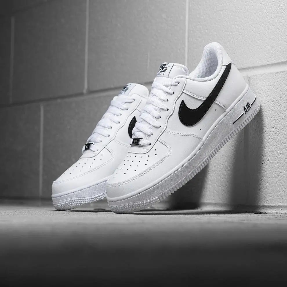 Nike_Air Force 1 Low White Black Mens Shoes