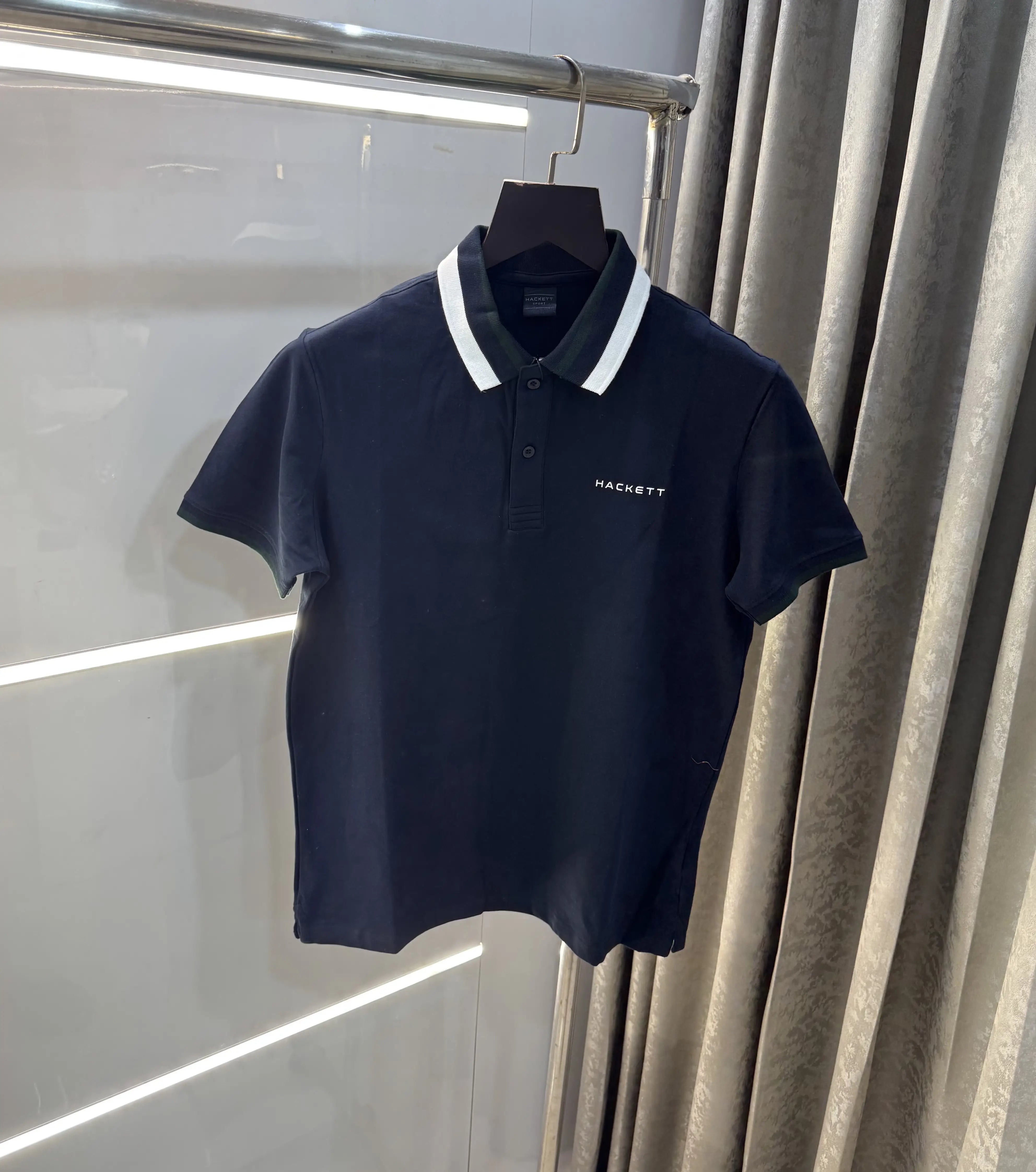 Hacket Navy Blue Logo Work Premium Polo T-Shirt Secondary image