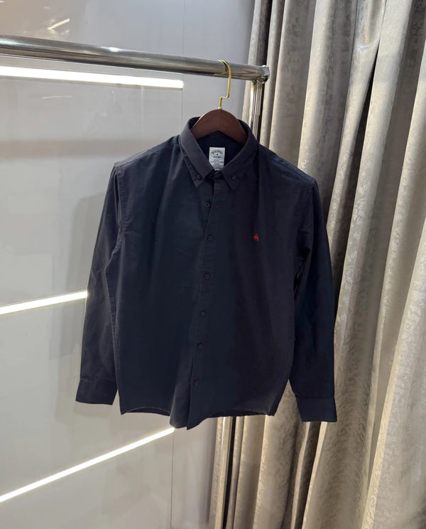 Brooks Brother Navy Blue Oxford Premium Shirt