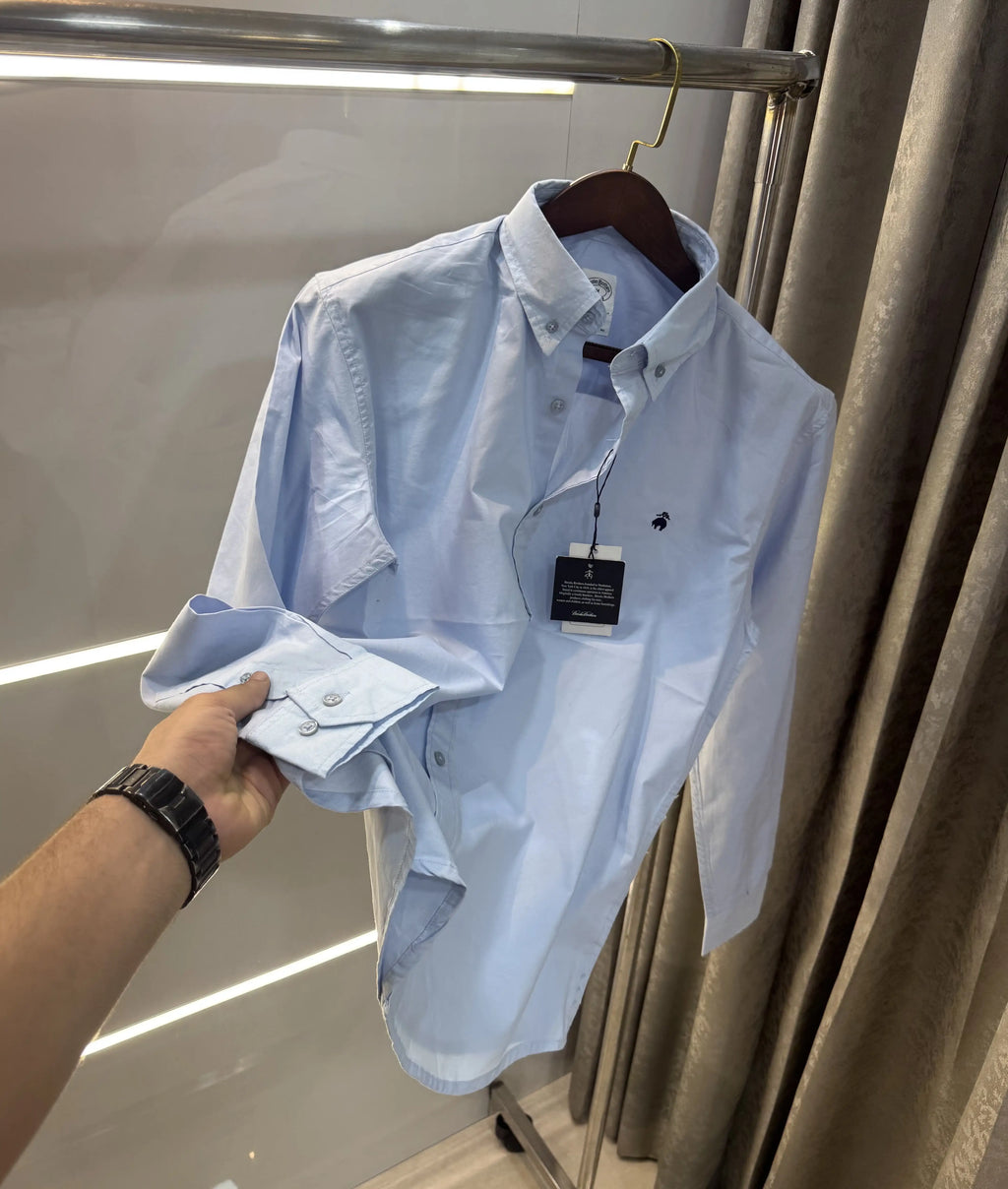 Brooks Brother Sky Blue Oxford Premium Shirt