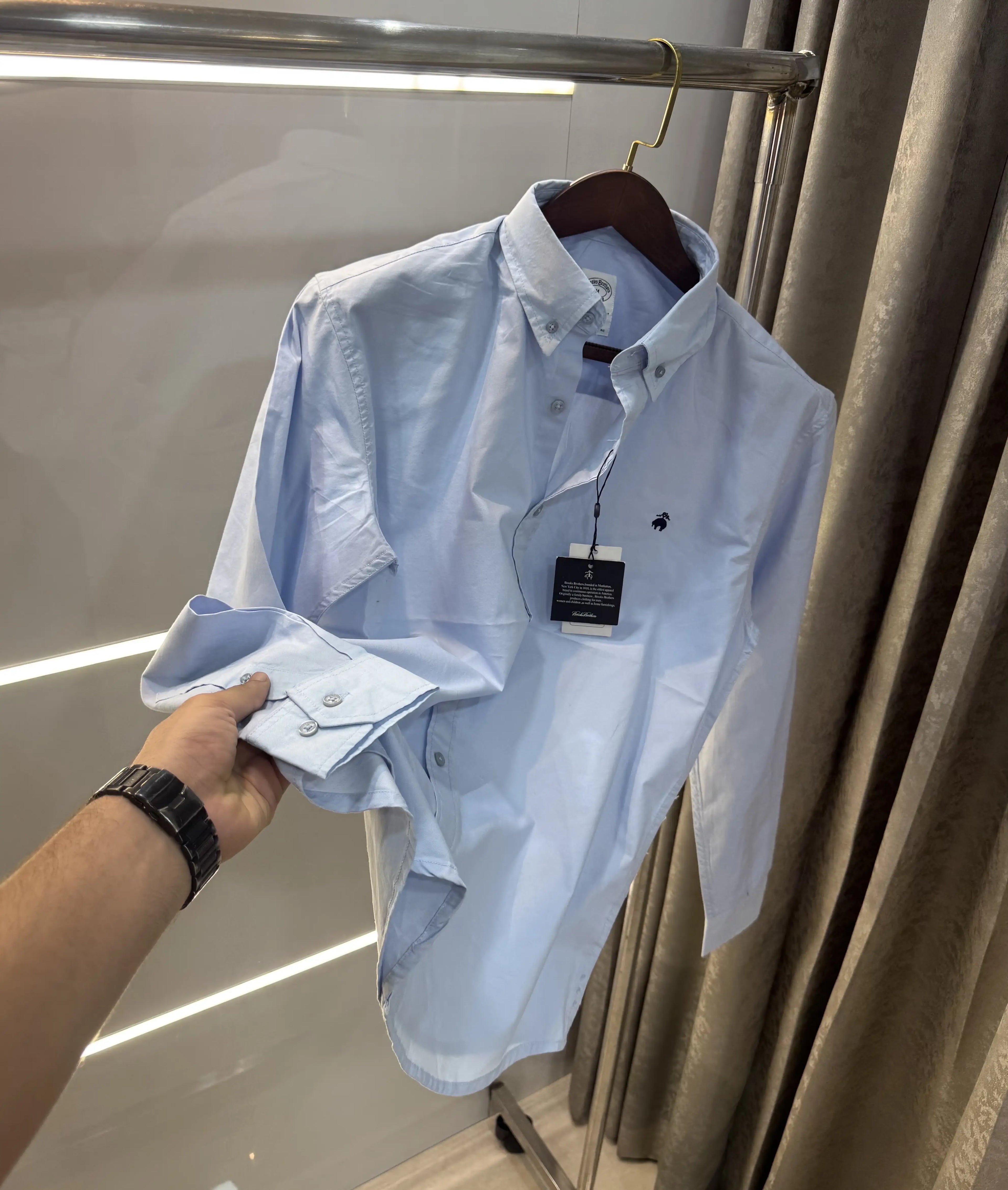 Brooks Brother Sky Blue Oxford Premium Shirt