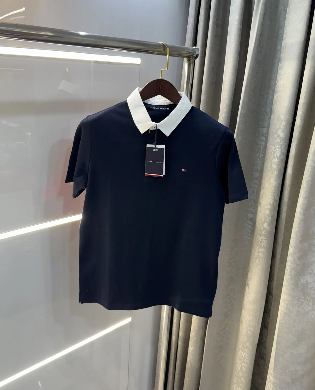 Tommy  Hilfiger Navy Blue Logo Work Premium Polo T-Shirt