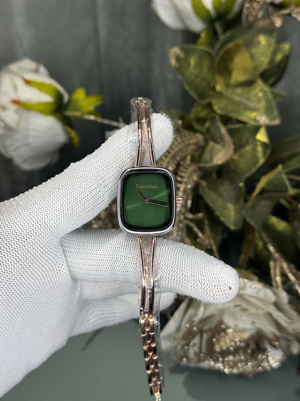 Calvin Klein Dual Tone Green Premium Watch