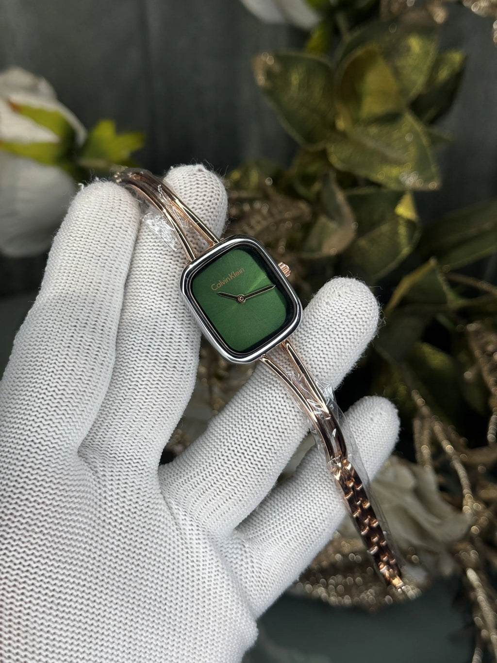 Calvin Klein Dual Tone Green Premium Watch