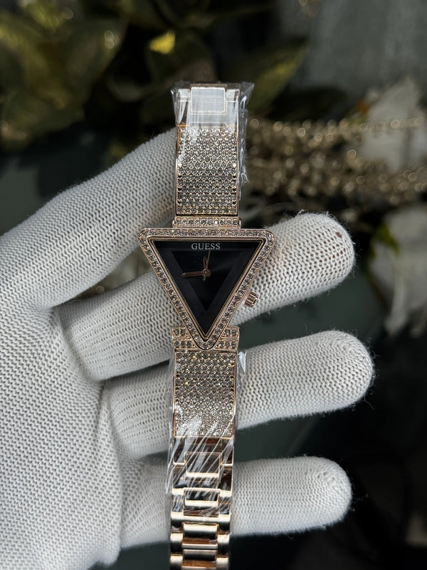 Guess Rose Gold Black Premium Ladies Watch