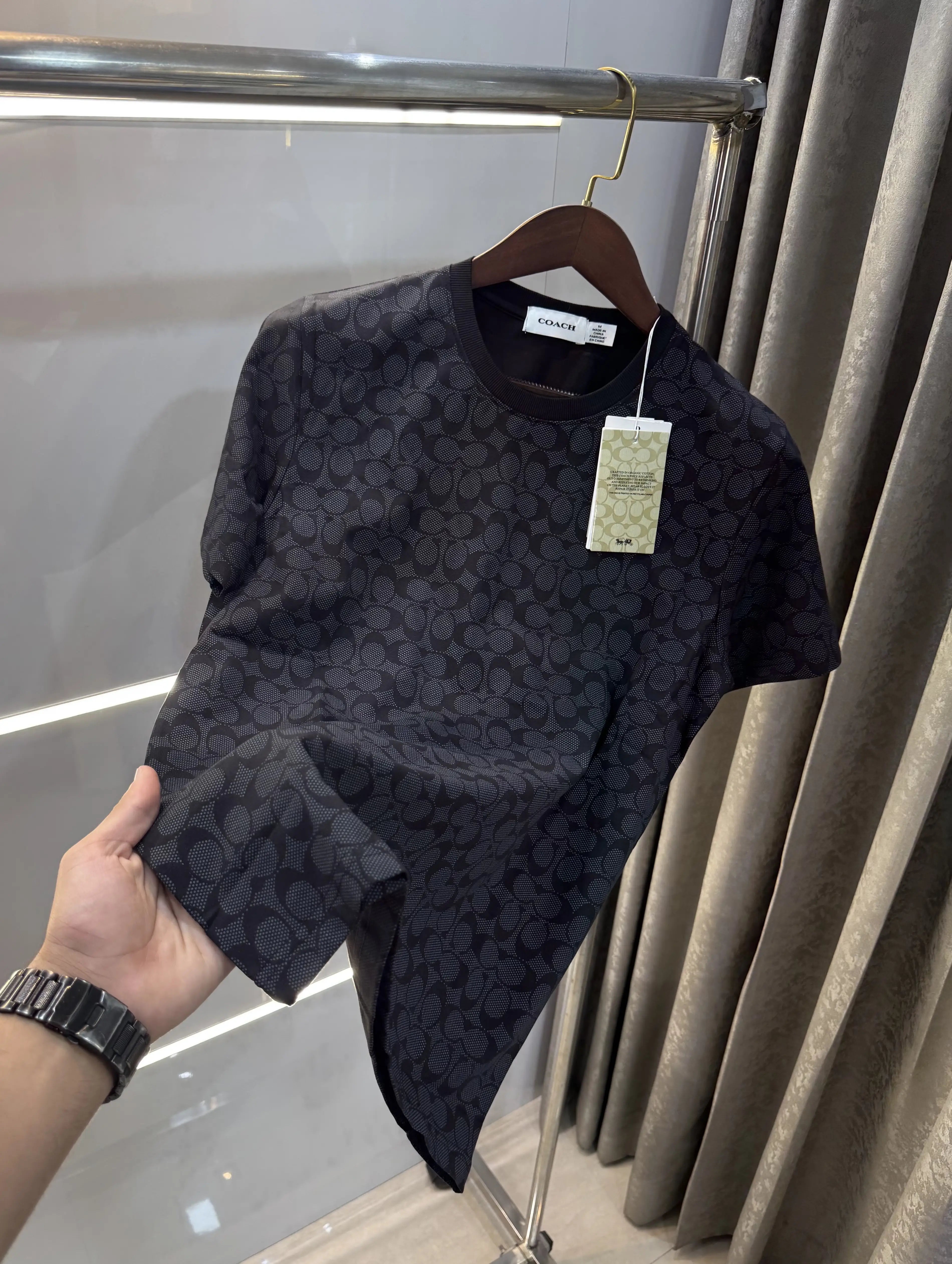 Coach Black Monogram Premium T-Shirt