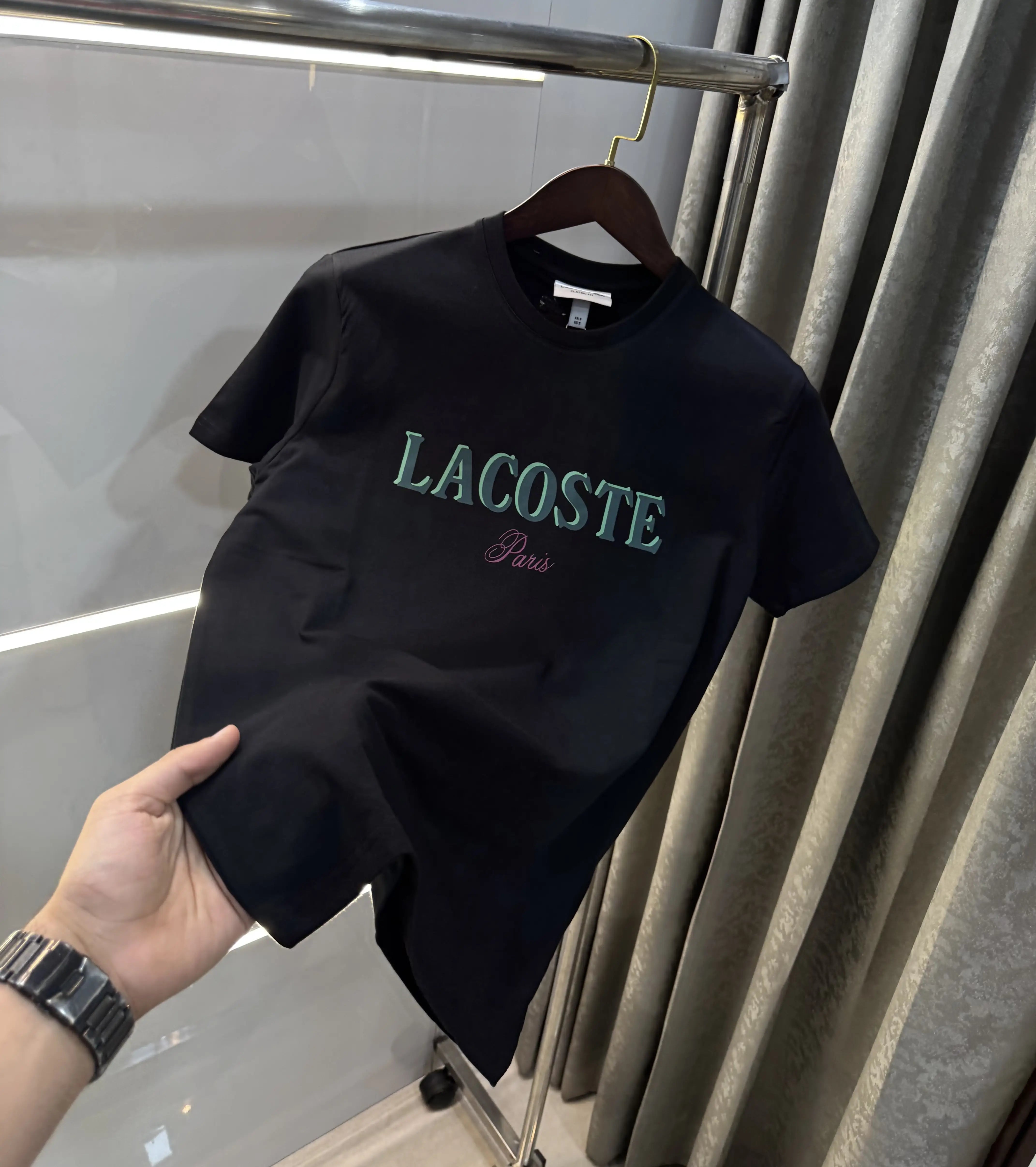 Lacost e Black Logo Work Premium Polo T-Shirt Main image