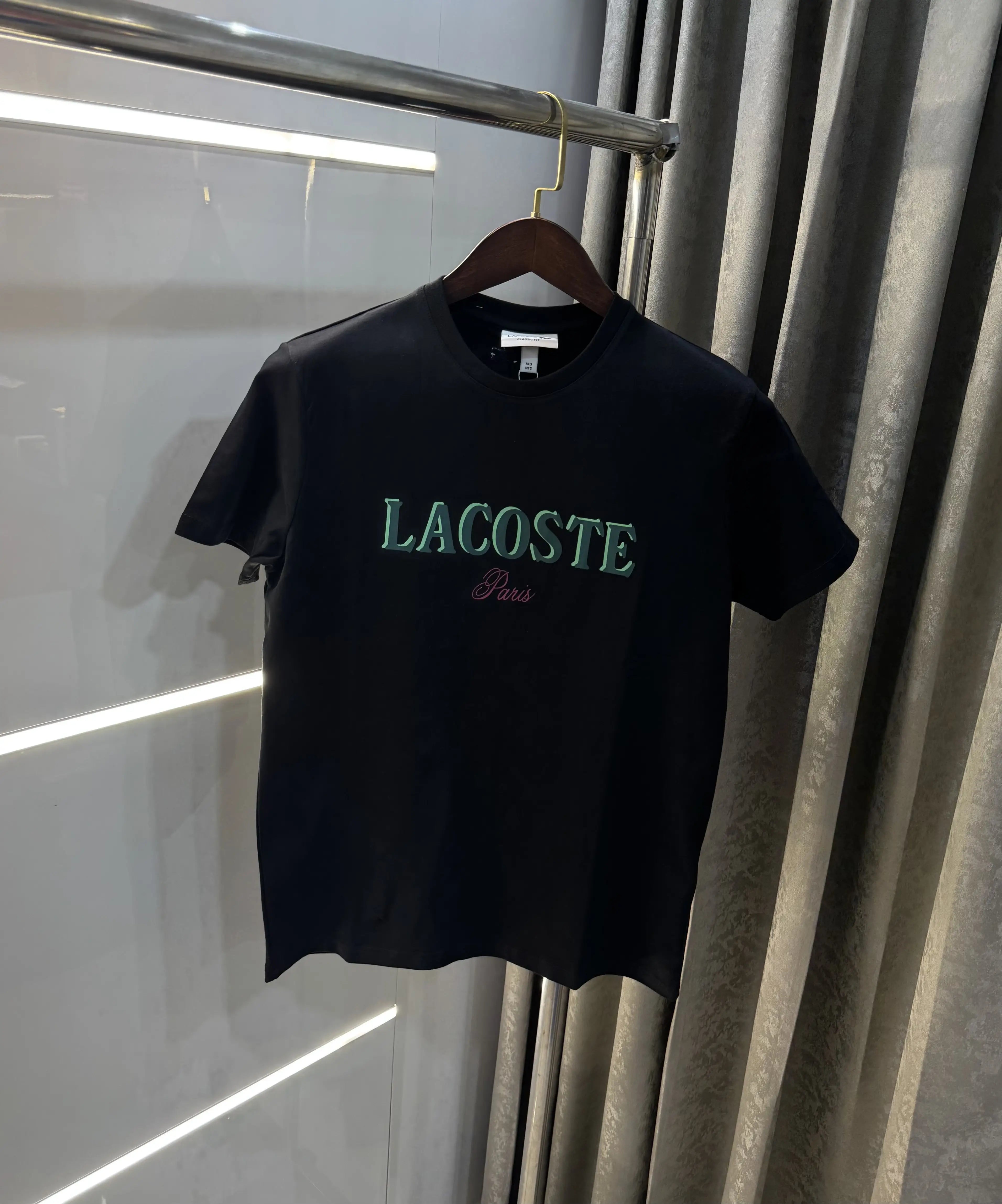 Lacost e Black Logo Work Premium Polo T-Shirt
