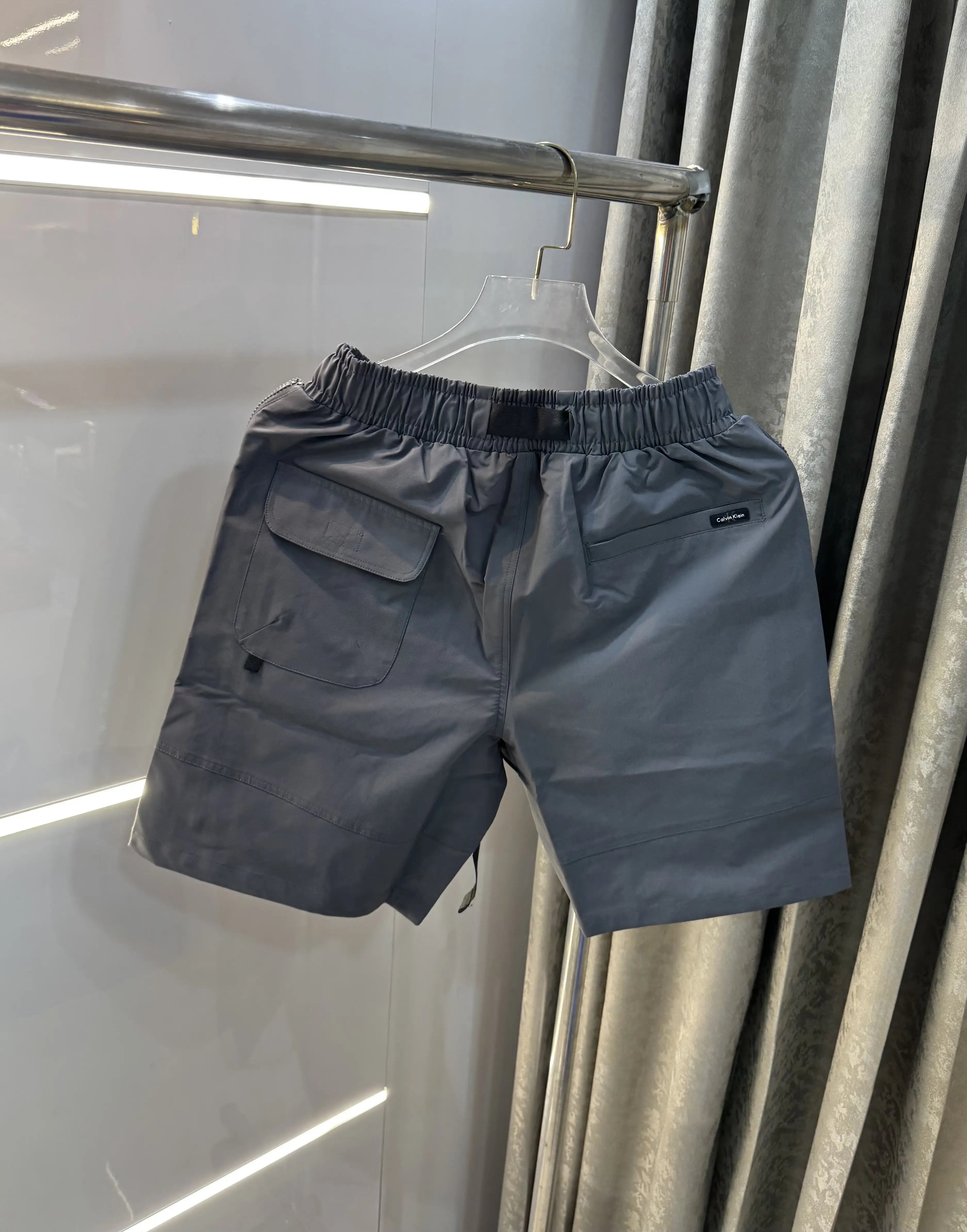 Calvin Klein Dark Grey Premium Imported Cargo Shorts Main image