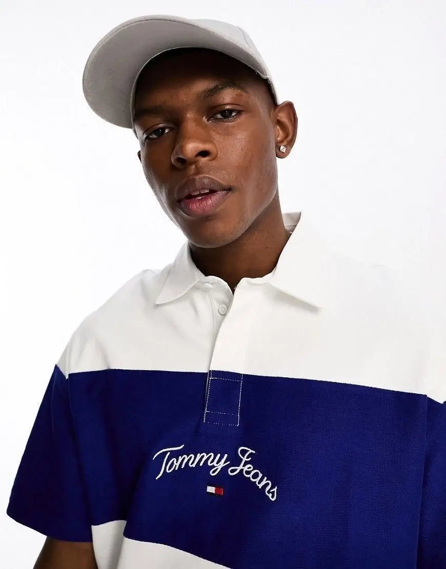 Tommy  Hilfiger White Logo Work Premium Polo T-Shirt