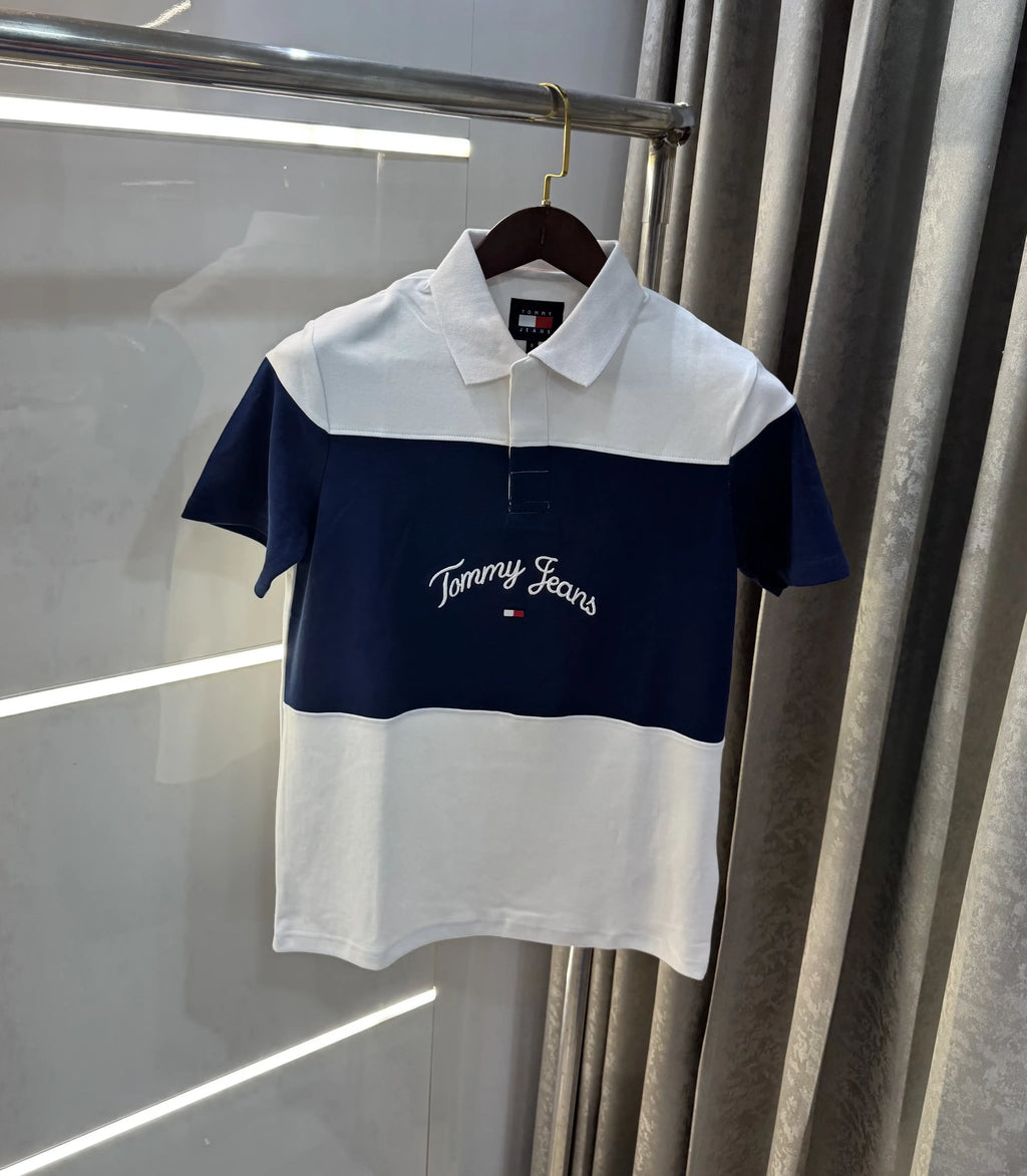 Tommy  Hilfiger White Logo Work Premium Polo T-Shirt